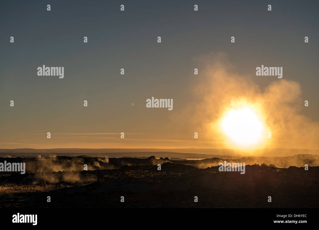 Mudpot oder Schlamm-Pool Nordisland Stockfoto