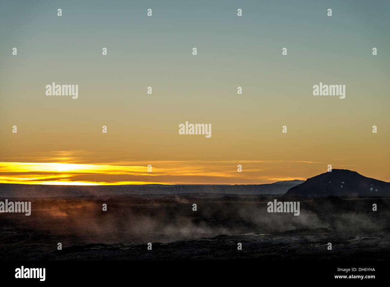 Mudpot oder Schlamm-Pool Nordisland Stockfoto