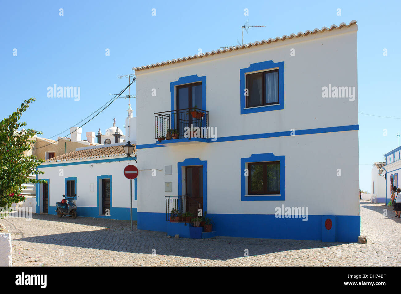 Algarve Dorfhaus Cacela Velha Algarve Portugal Stockfoto