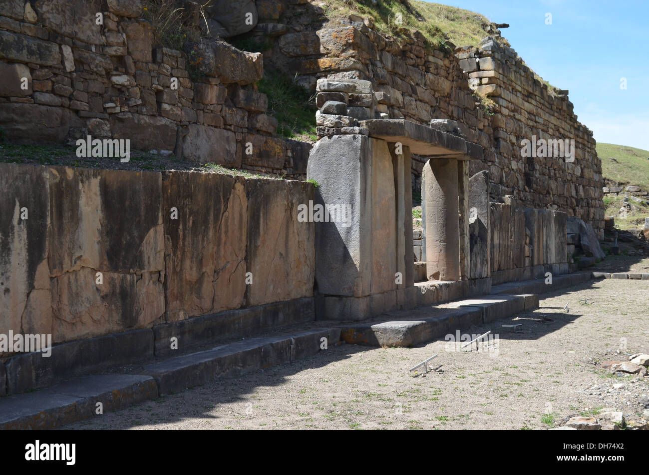 Chavin de Huantar Tempelkomplex, Provinz Ancash, Peru Stockfoto