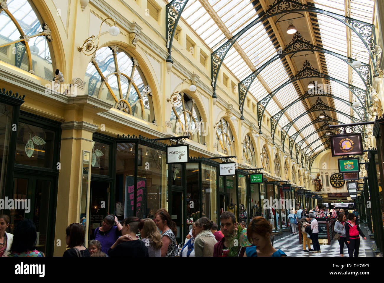 Royal Arcade in Melbourne. Stockfoto