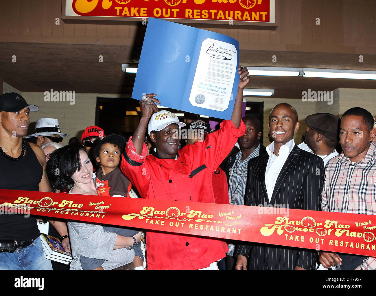 Rapper Flavor Flav Bei Offiziellen Eroffnung Der Flavor Flav Haus Der Geschmack Nehmen Restaurant Las Vegas Nevada 15 03 12 Stockfotografie Alamy