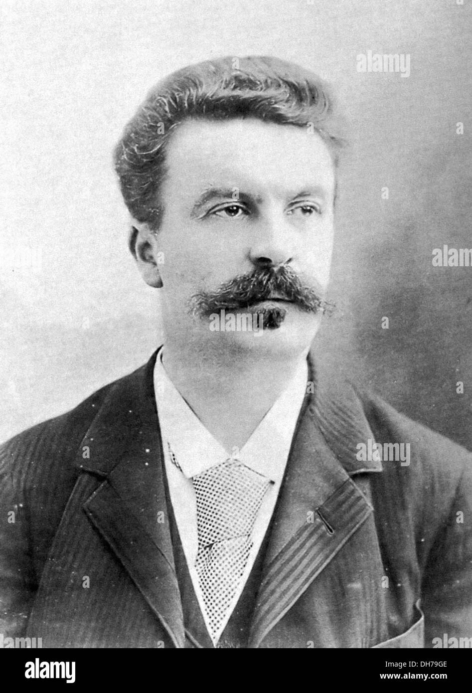 Guy de Maupasssant - 5. August 1850 – 6. Juli 1893 - französischer Schriftsteller Stockfoto