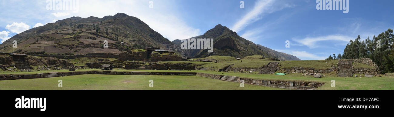 Die archäologische Stätte von Chavin de Huantar, Ancash, Peru Stockfoto