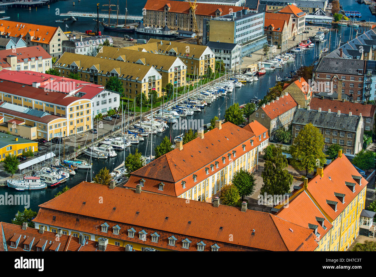 Christianhavn Kanal, Kopenhagen, Dänemark Stockfoto