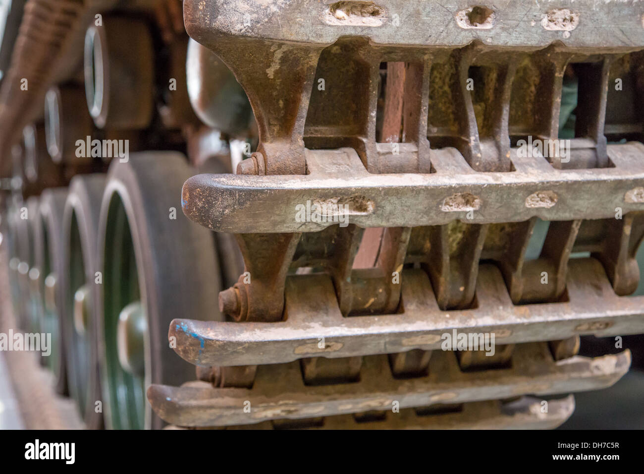 Panzerketten Stockfoto