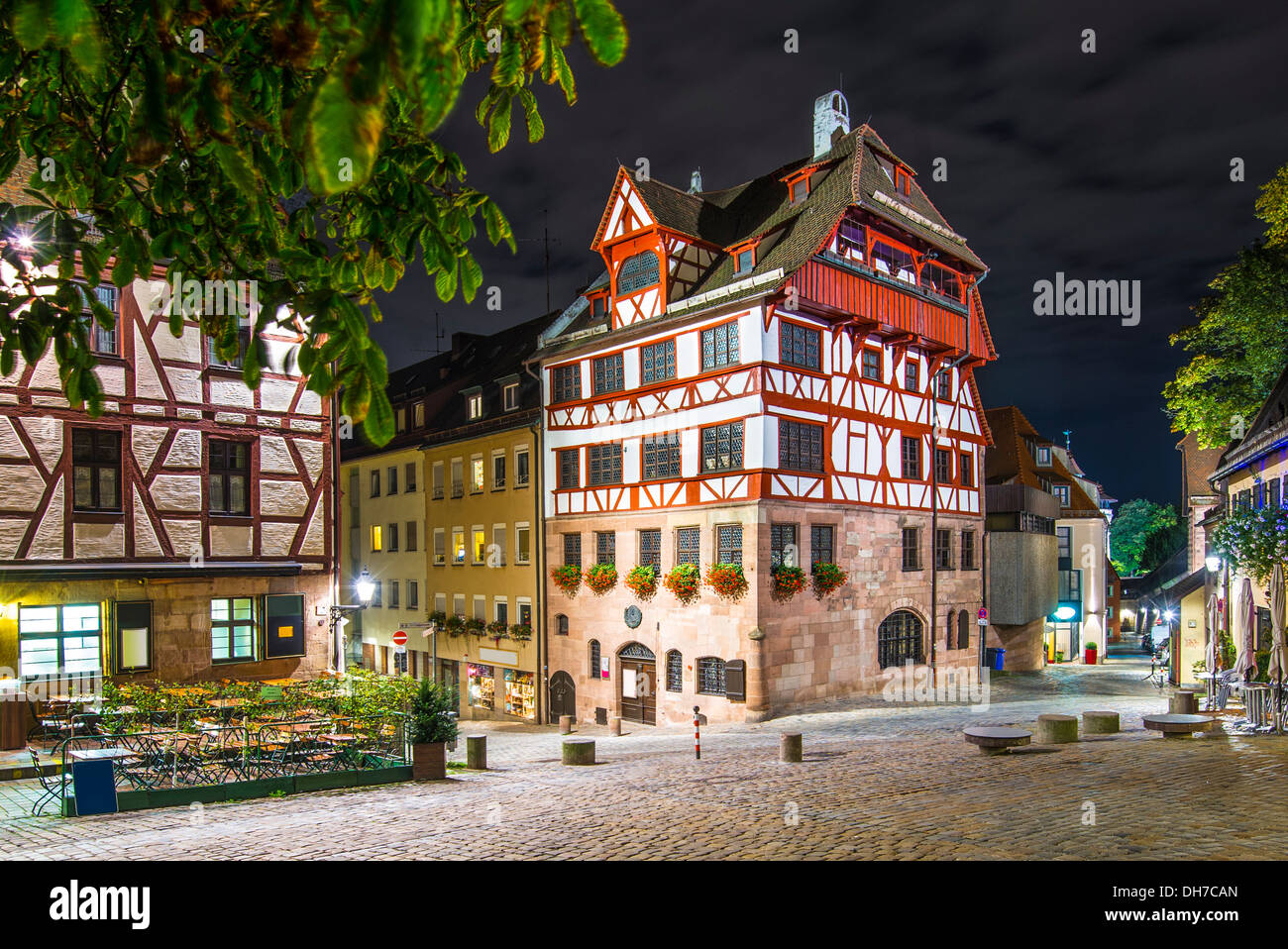 Albrecht-Dürer-Haus in Nürnberg. Stockfoto