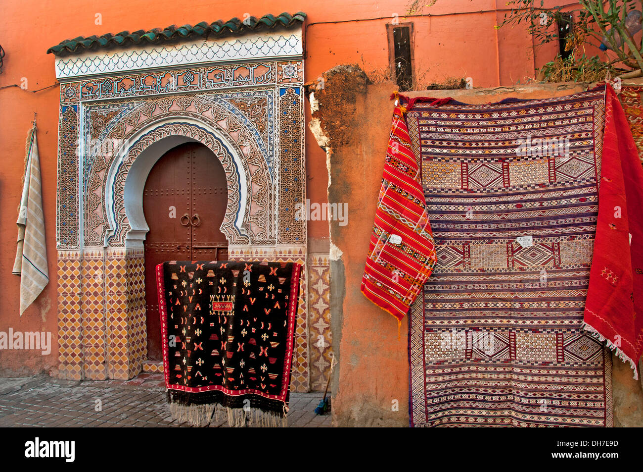 Marrakesch Marokko Medina Souk Markt Shop Stockfoto