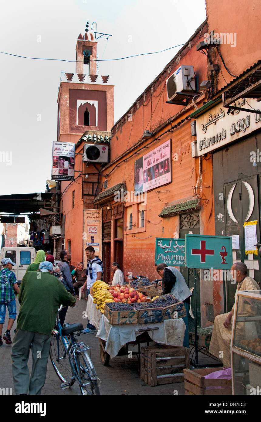 Marrakesch Marokko Medina Souk Markt Shop Stockfoto