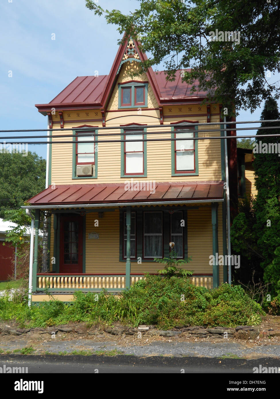 Haus in Virginville Historic District, gelistet auf dem NRHP am 28. September 2000. Das historische Viertel enthalten Main, 2., 1 s Stockfoto