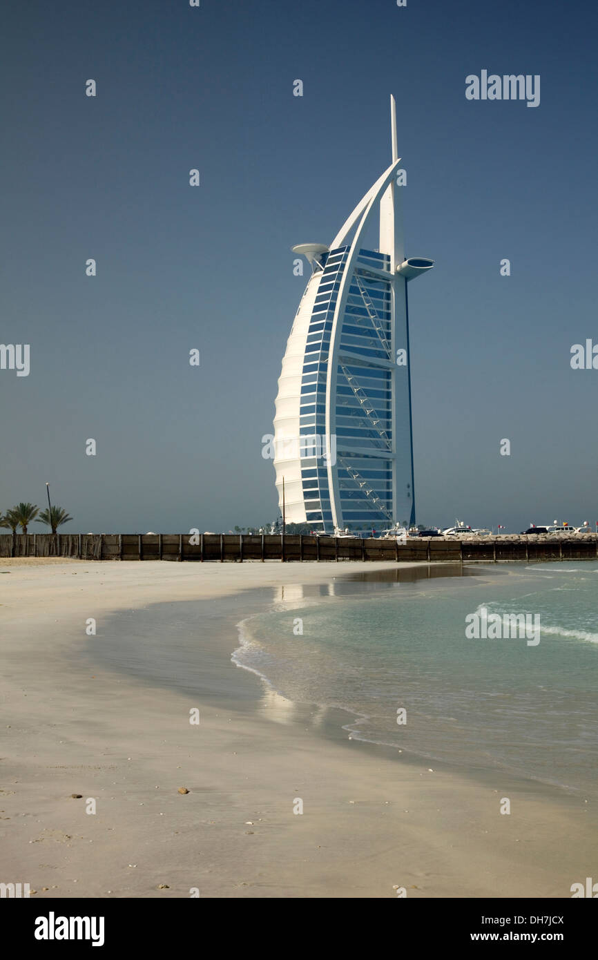 Das Burj Al Arab oder (Turm der Araber) Hotel, Dubai Stockfoto