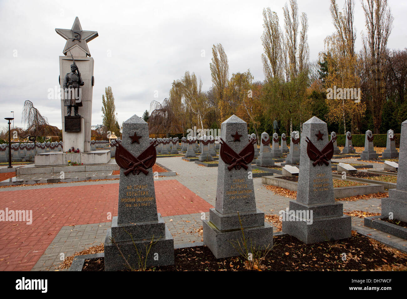 Friedhof der russischen Soldaten in Olšany Prag Stockfoto