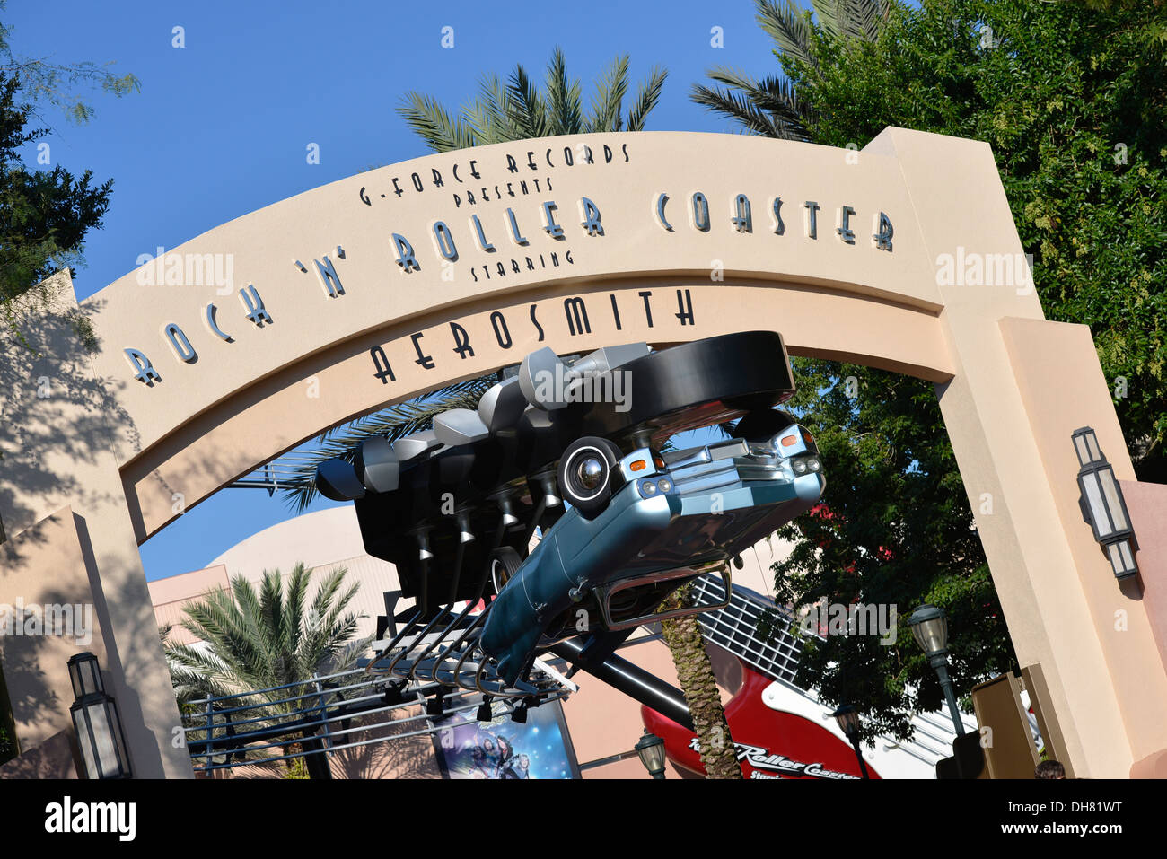 Rock N Roller Coaster Aerosmith am Hollywood Studios, Disney World Resort, Orlando Florida Stockfoto