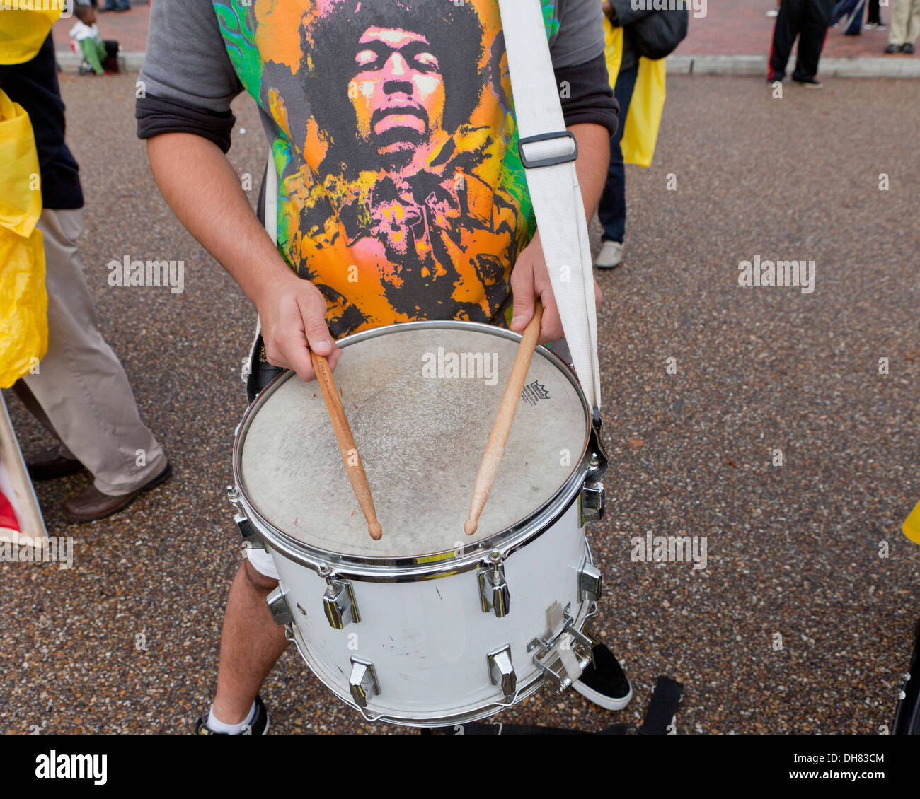 Marching Snare Drum closeup Stockfoto