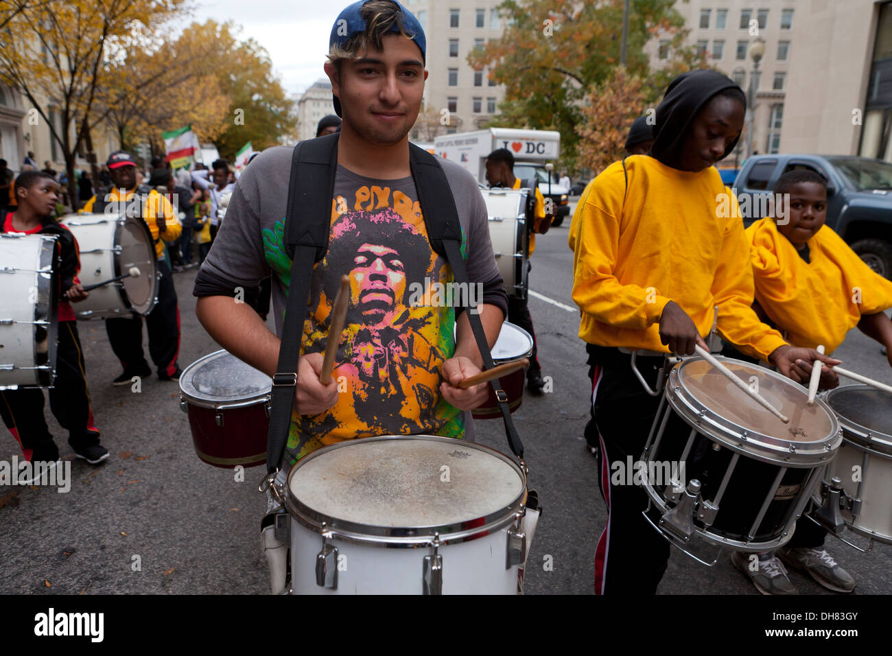 Snare-Drummer Parade Stockfoto