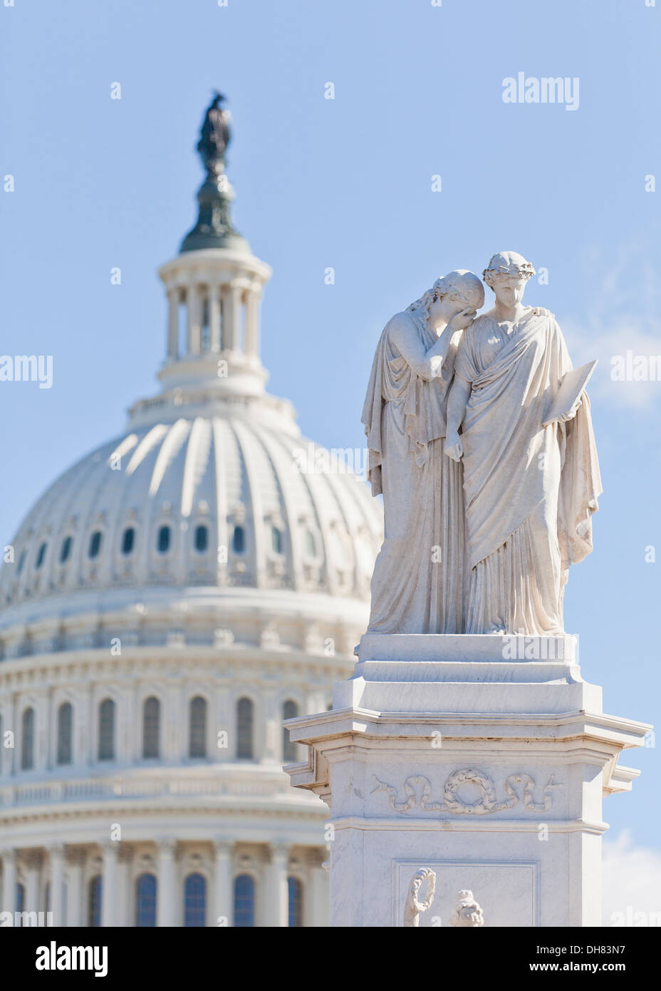 Statue von Trauer und Geschichte der Peace Monument im US Capitol gründen, Washington, DC, USA Stockfoto
