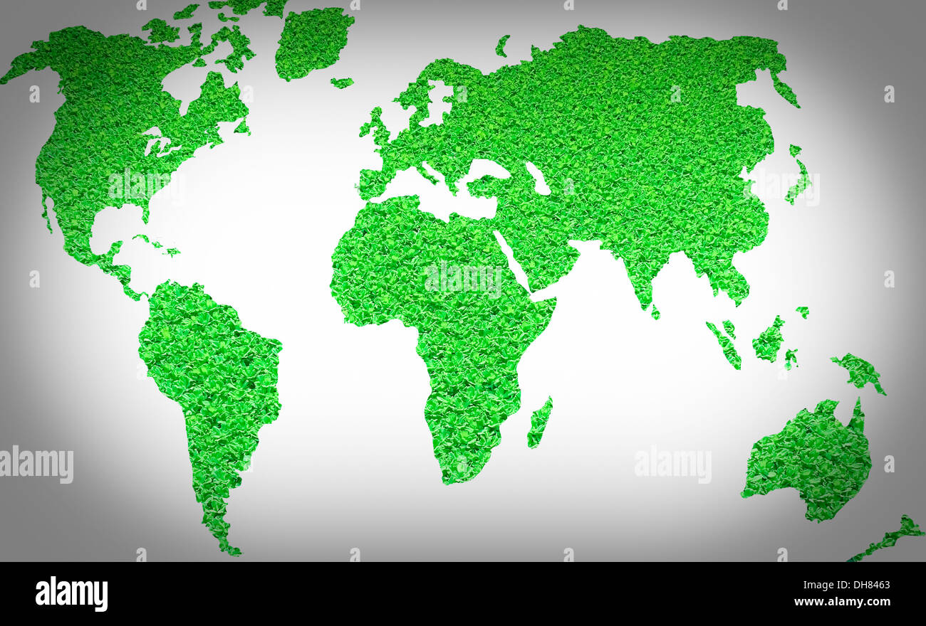Weltkarte, Konzept Stockfoto