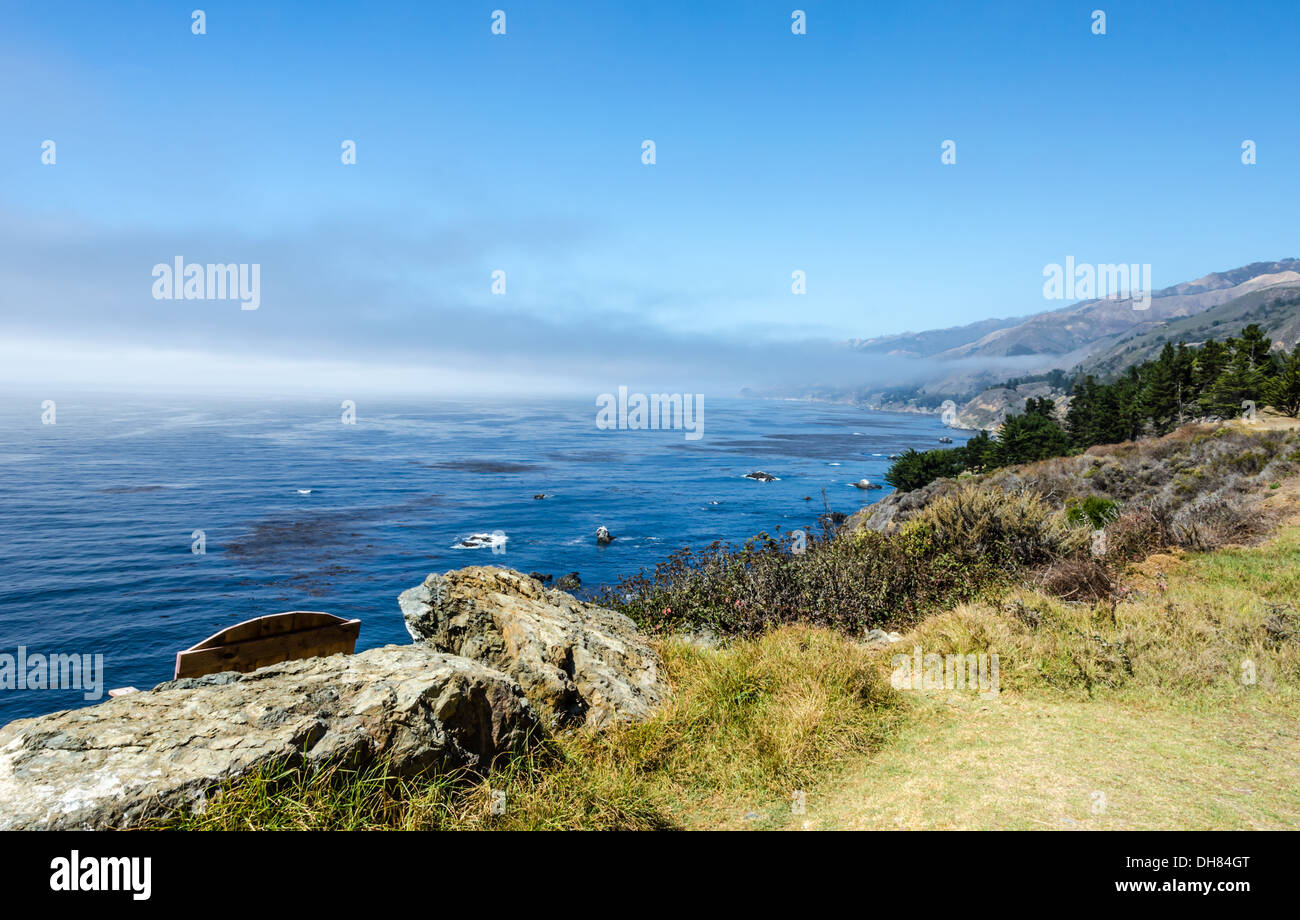 Big Sur Küste entlang der California State Route 1. Big Sur, Kalifornien, USA. Stockfoto
