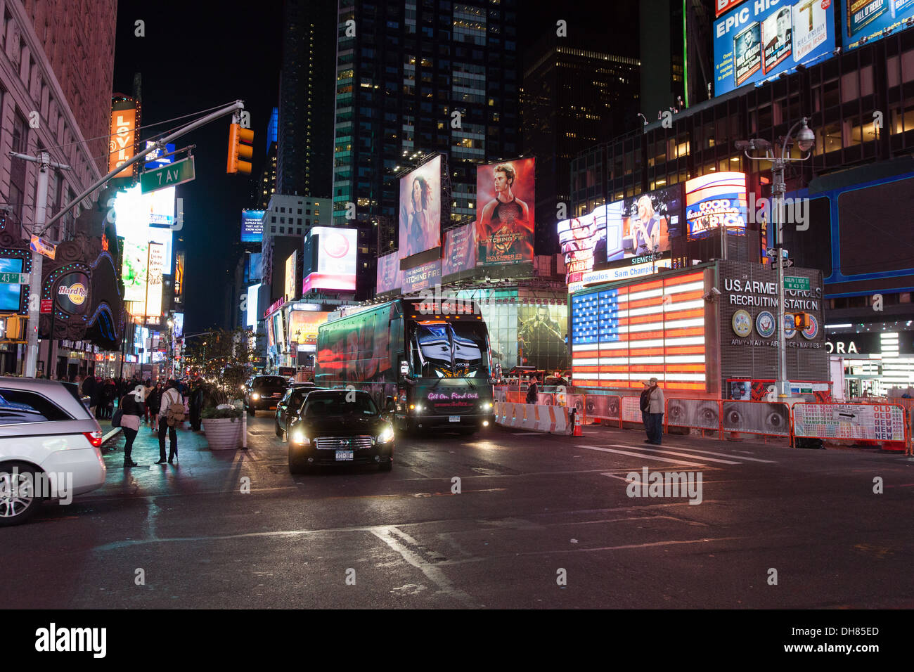 Times Square, New York City, Vereinigte Staaten von Amerika. Stockfoto