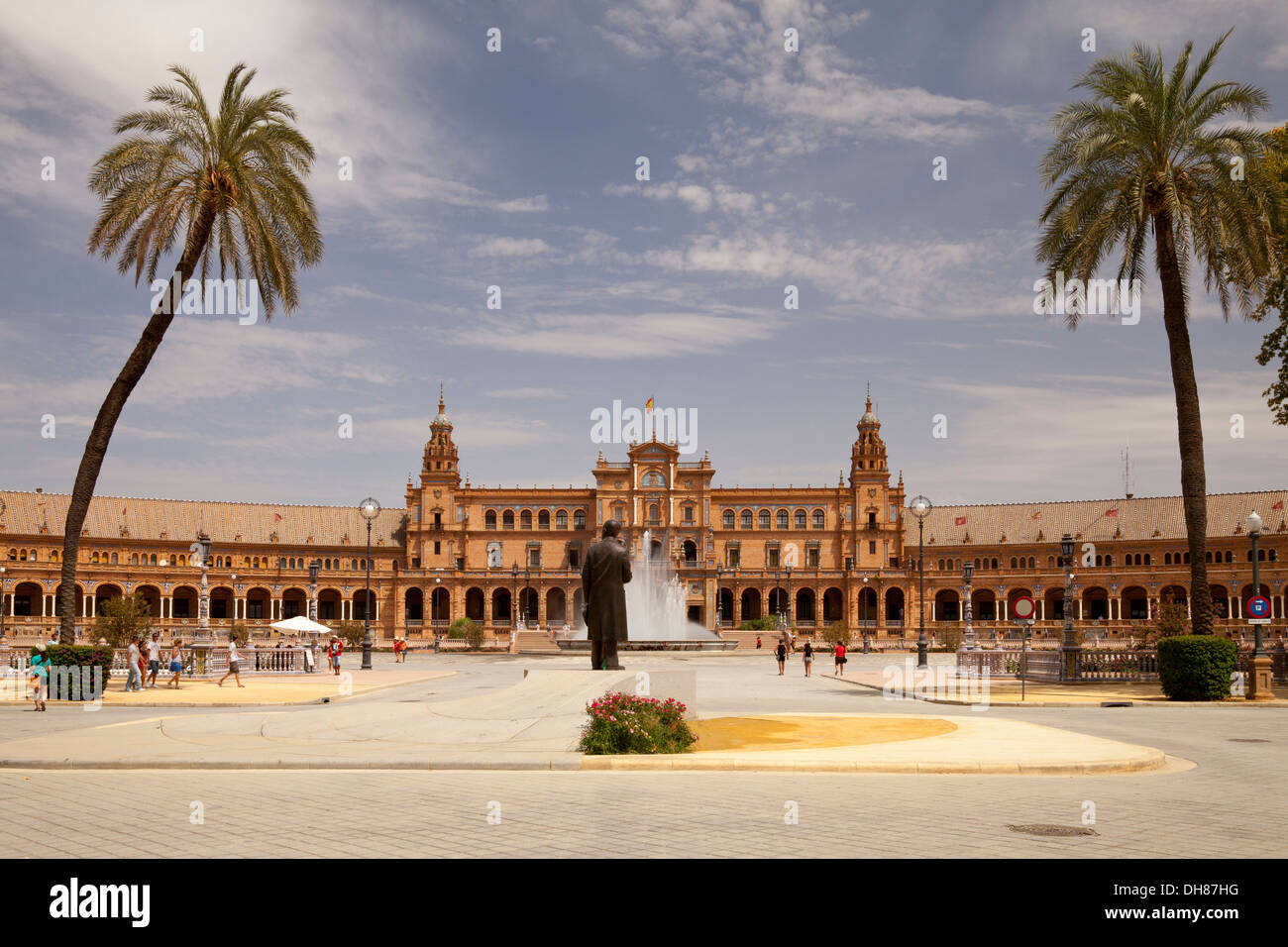 Plaza de Espana, Sevilla, Andalusien, Spanien, Europa Stockfoto