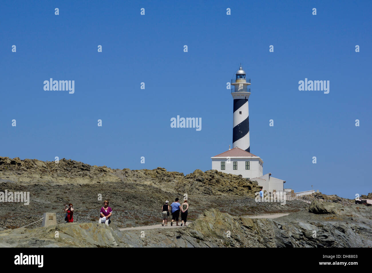 Leuchtturm am Cap Favaritx, Menorca, Spanien Stockfoto