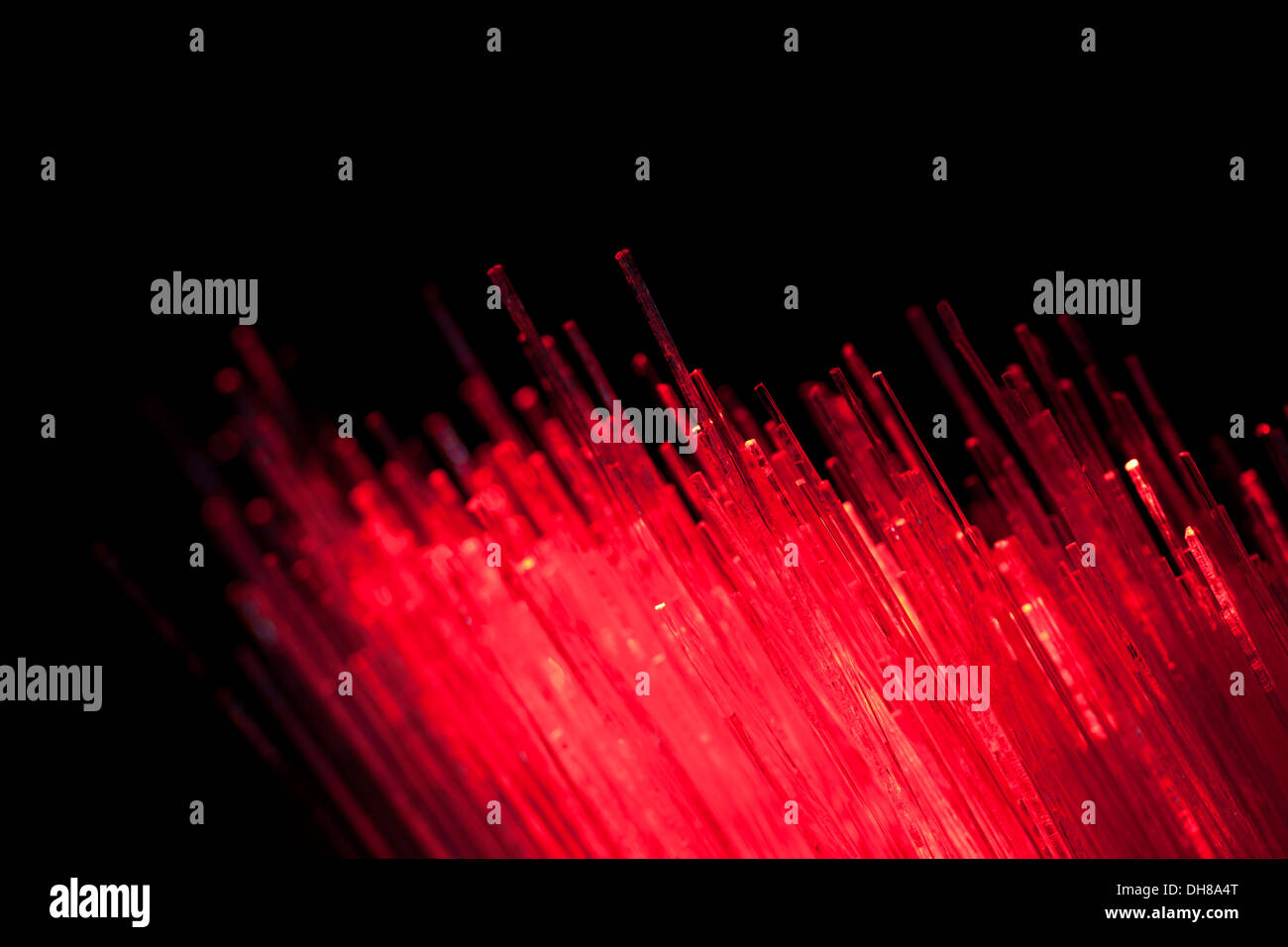 Bunte Fiber optic Licht Stockfoto
