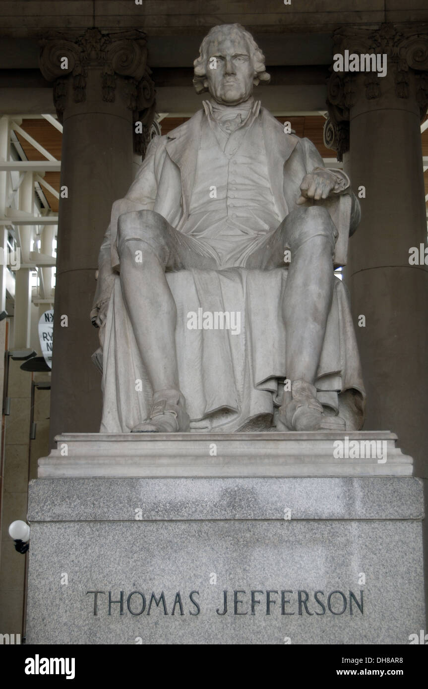 Thomas Jefferson (1743-1826). Dritte Präsident der Vereinigten Staaten (1801 – 1809). Die Statue. Missouri History Museum. Stockfoto