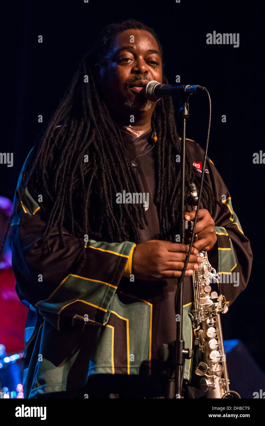 Courtney Pine, Cork Jazz Festival, Freitag, 25. Oktober 2013 Stockfoto