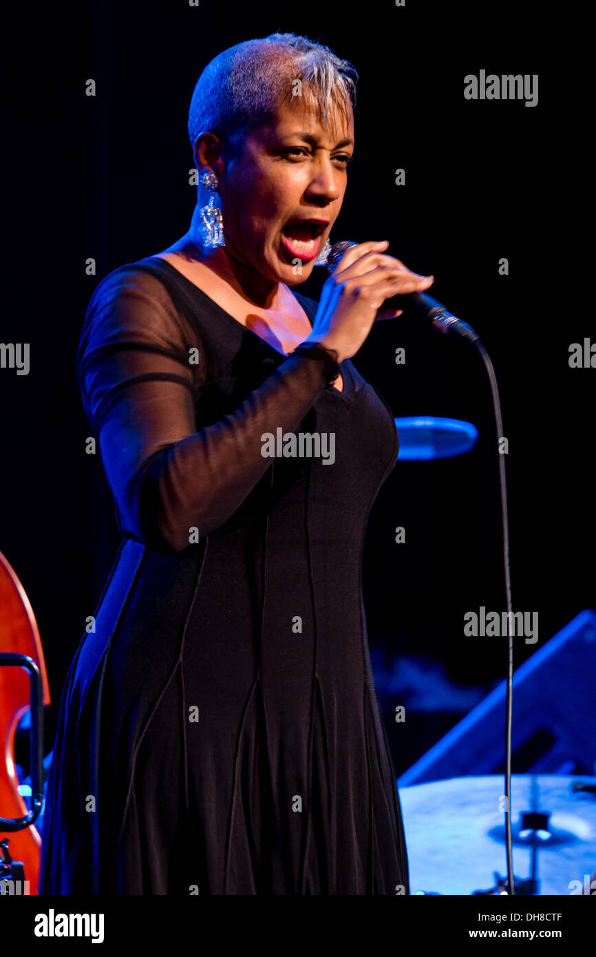 René Marie Cork Jazz Festival, 25h Oktober 2013 Stockfoto