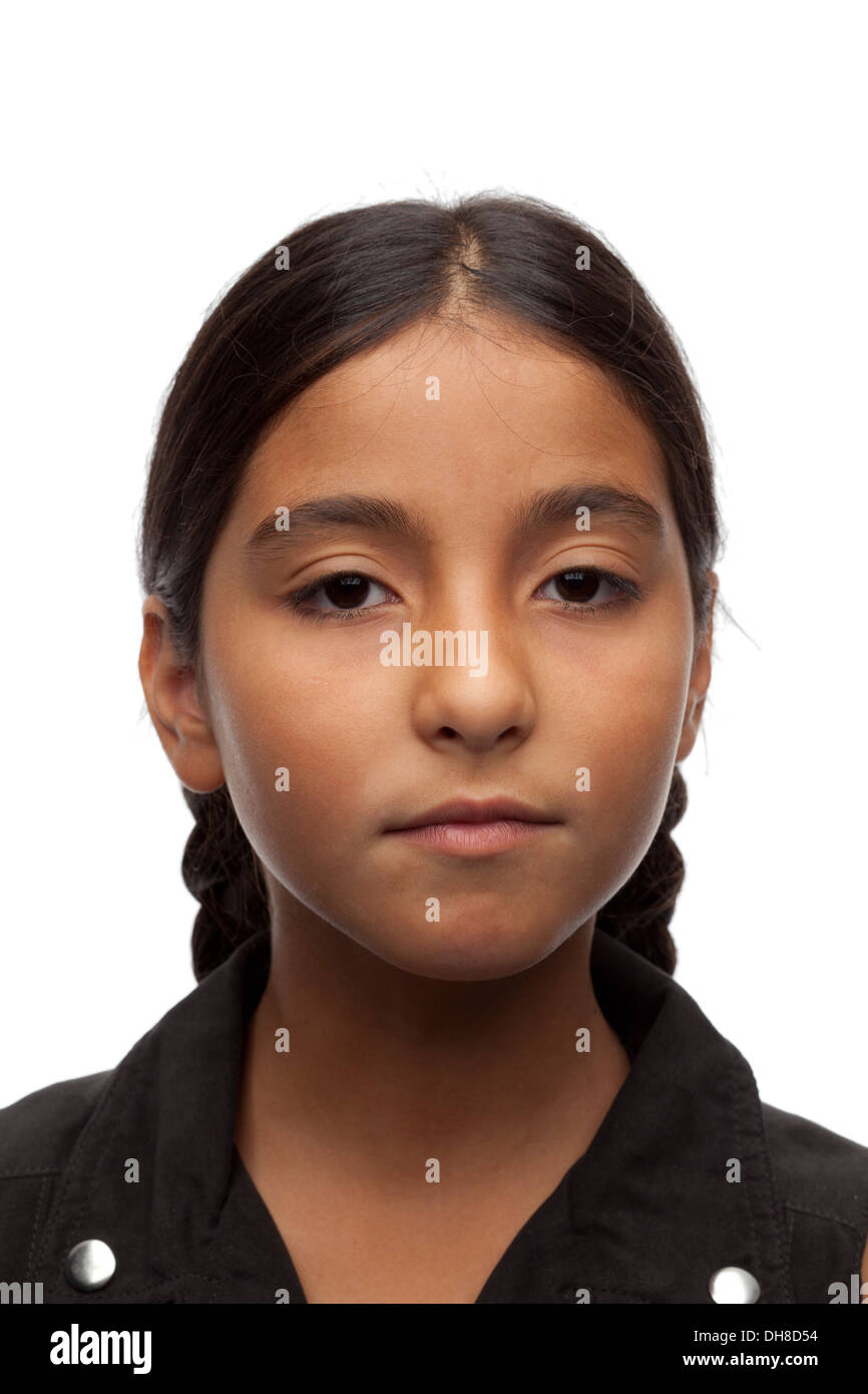 Porträt eines elf Jahre altes Mädchen Stockfoto