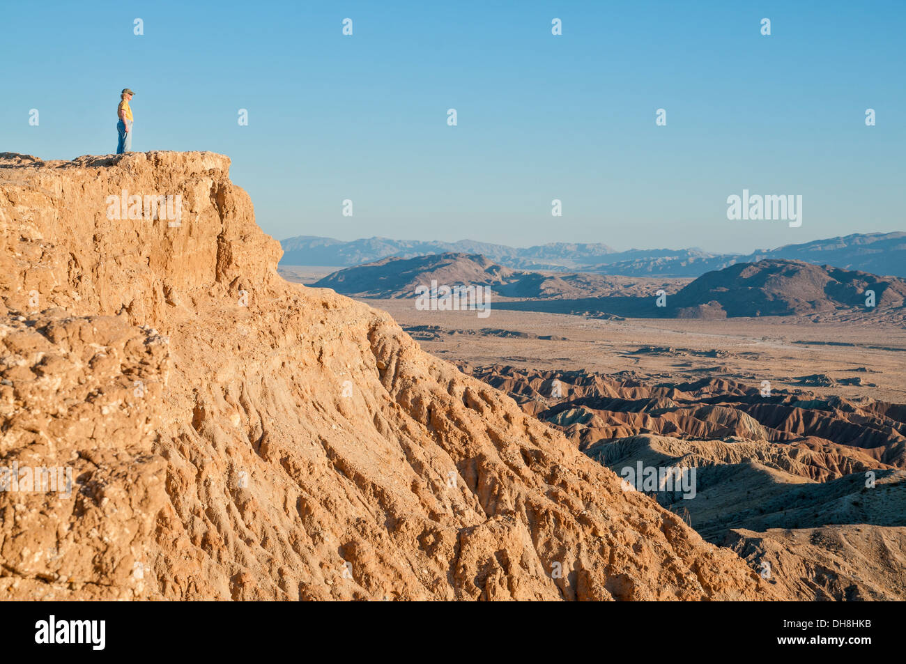 California, San Diego County, Anza-Borrego Desert State Park, der Schrift Point, mit Blick auf badlands Stockfoto