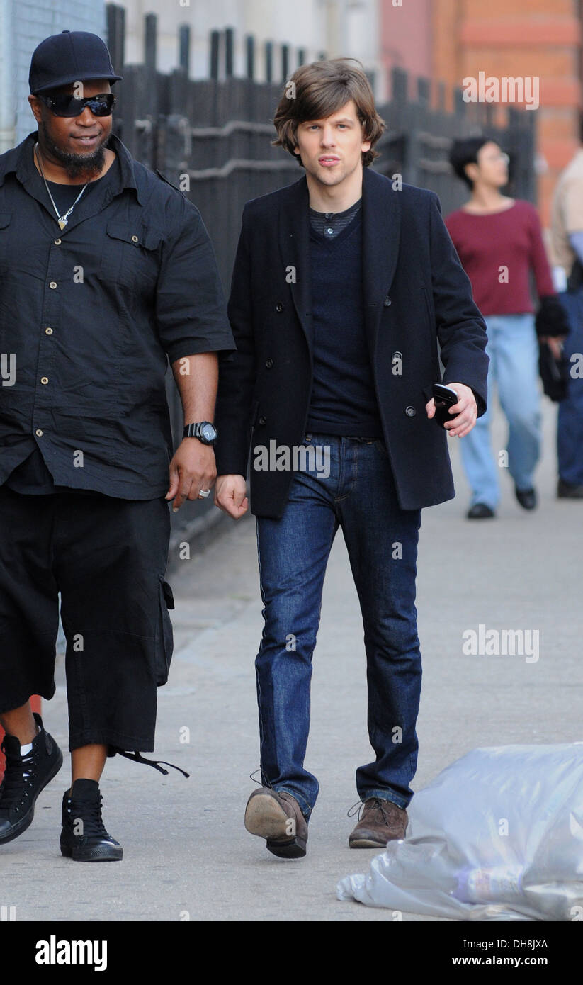 Jesse Eisenberg Filmen Jetzt Siehst Du Mich Am Standort In Manhattan New York City Usa 23 03 12 Stockfotografie Alamy