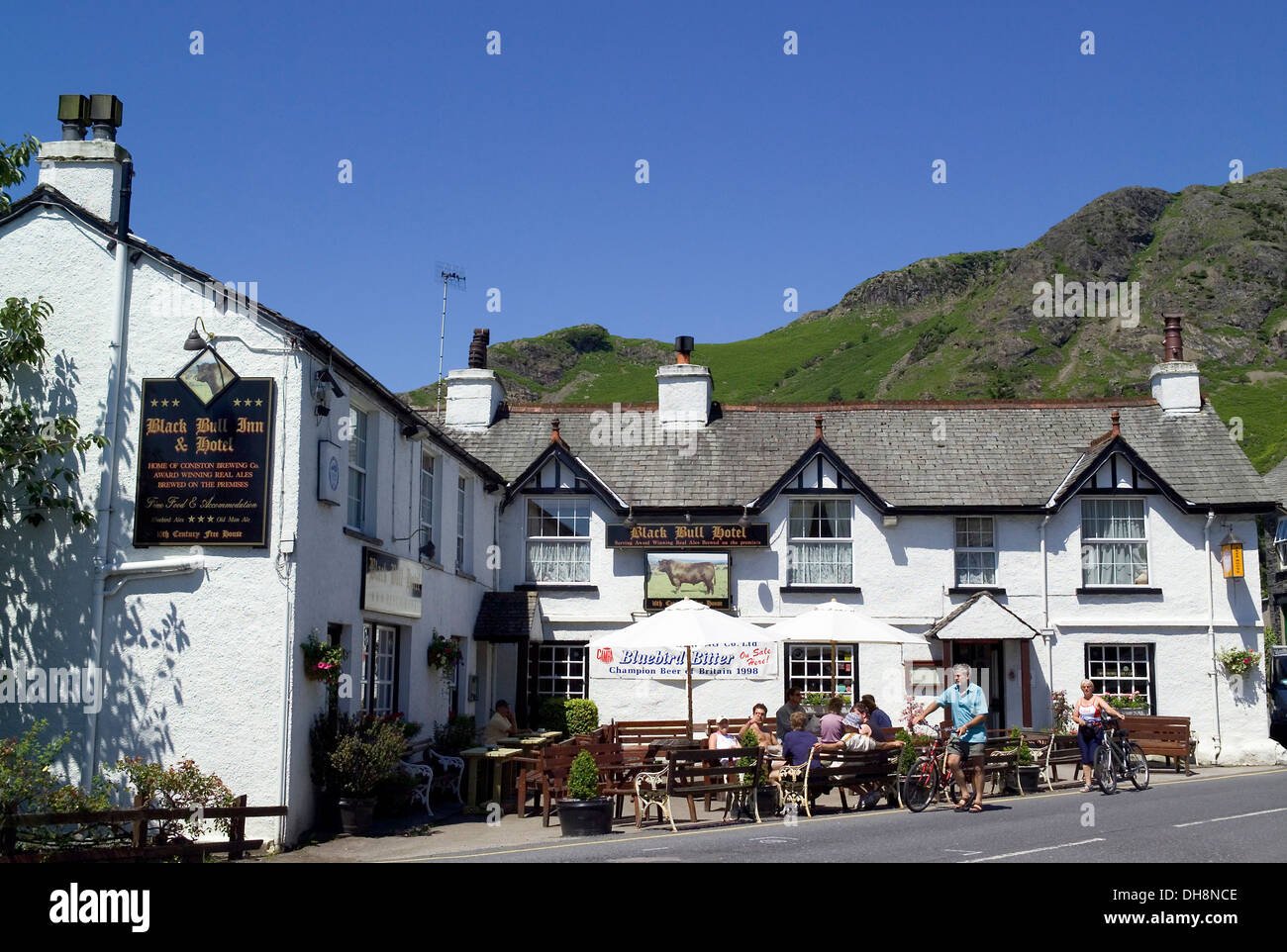 5003 Black Bull Inn, Coniston, Lake District, Cumbria, UK Stockfoto