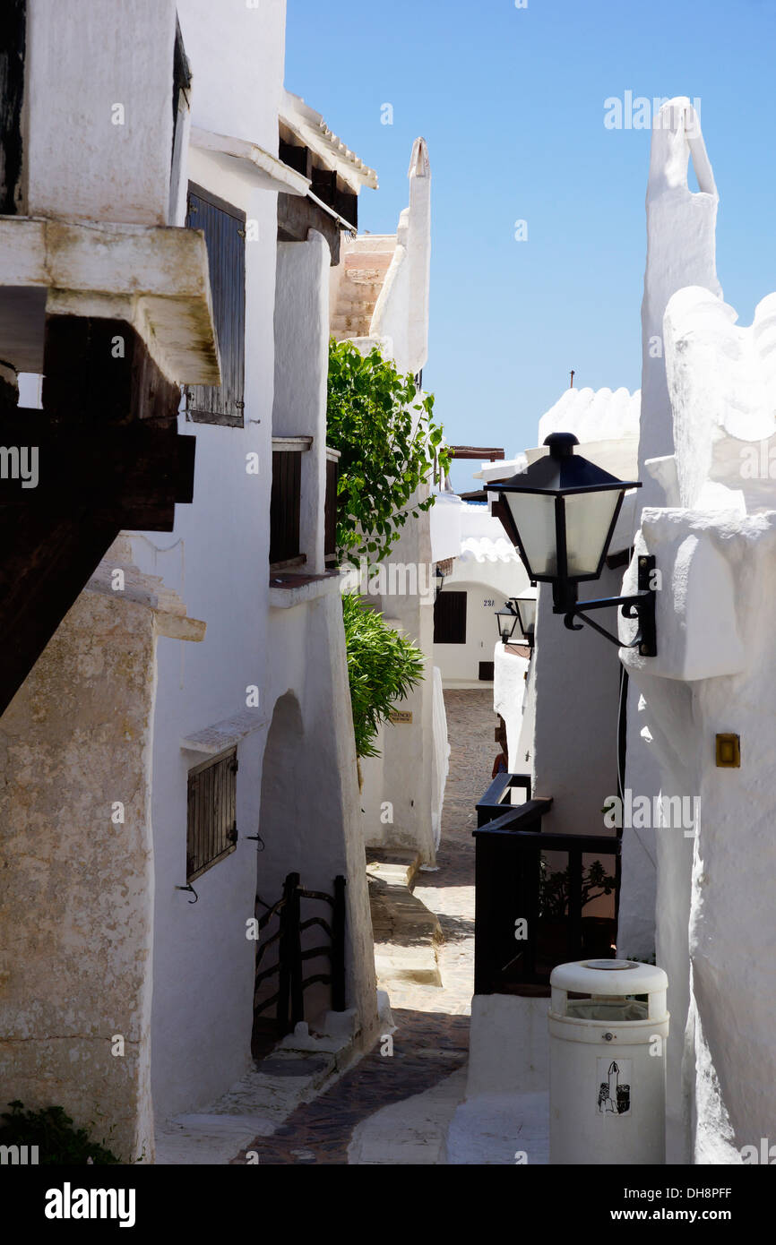 Binibeca Vell touristischen Dorf, Sant Lluis, Menorca, Spanien Stockfoto