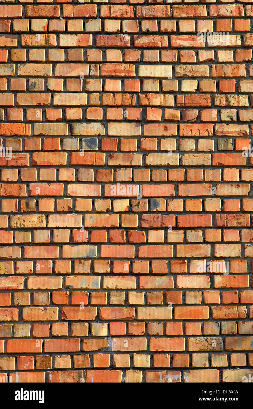 Hintergrund, Muster mit Ziegel Wand Textur braun Stockfoto