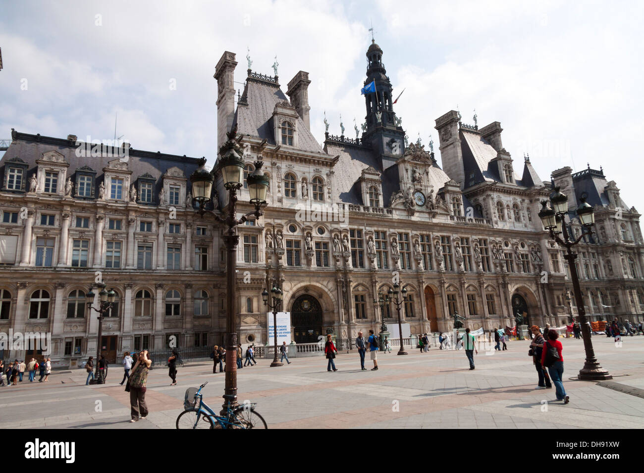 Hôtel de Ville in Paris, Frankreich Stockfoto