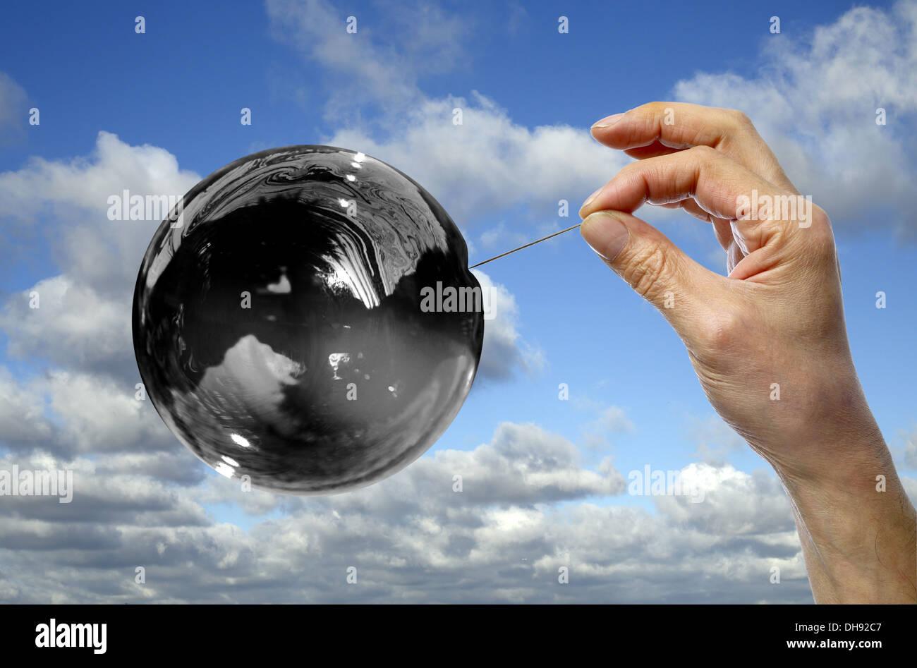 CO2-Blase. Stockfoto