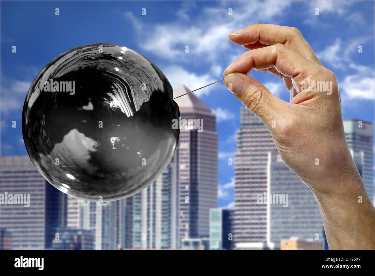 CO2-Blase. Stockfoto