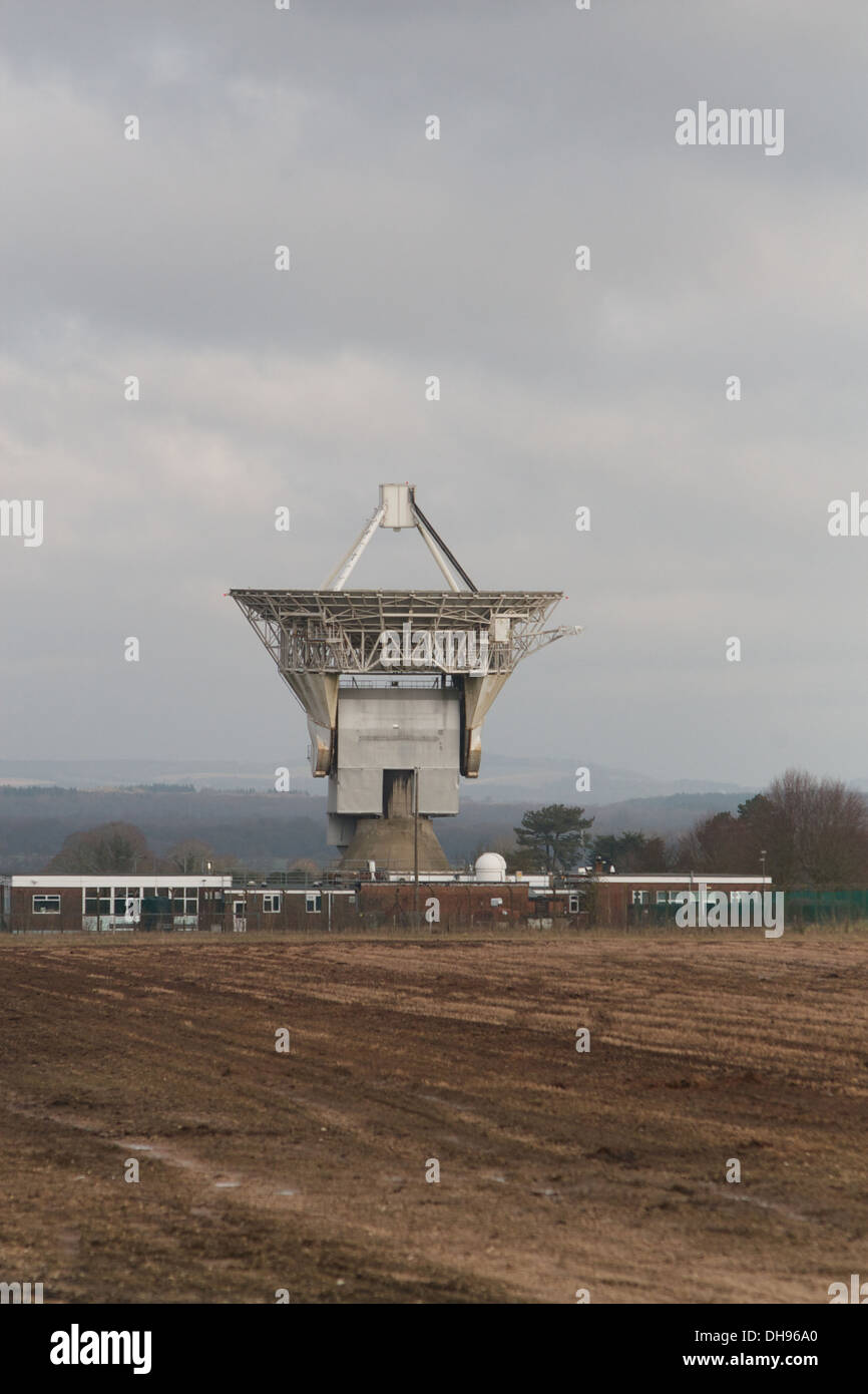 Chilbolton Wetterradar (CAMRa), Hampshire, UK - erweiterte Chilbolton Anlage für atmosphärische und Radio-Forschung (CFARR) Stockfoto