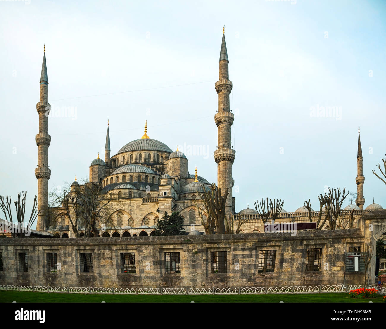 Sultan Ahmed Mosque (blaue Moschee) in Istanbul am Morgen Stockfoto