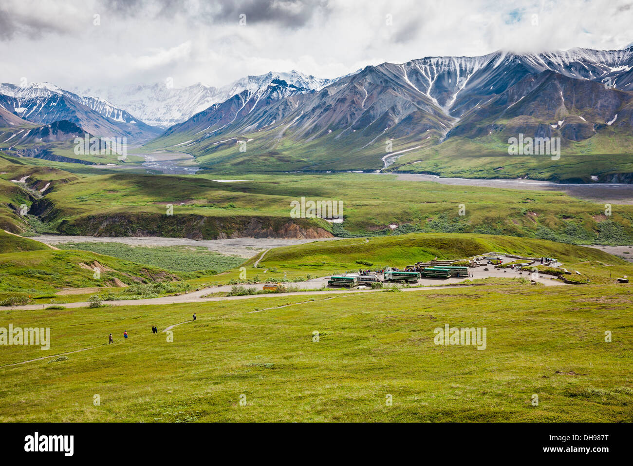 Gruppe von personen, blick von einem hohen punkt Fotos und