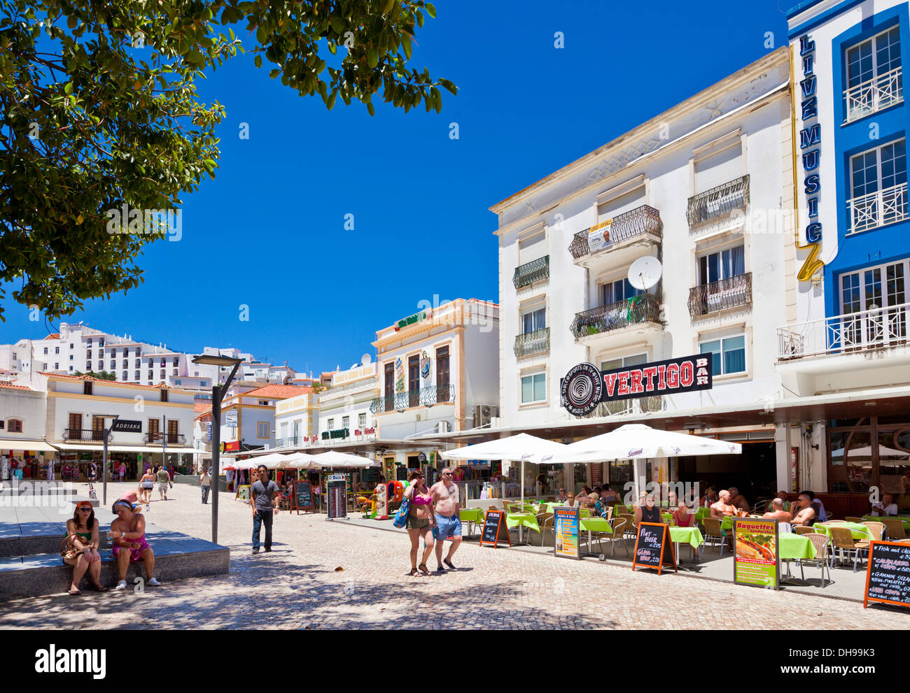 Altstadt von Albufeira Algarve Portugal EU Europa Stockfoto