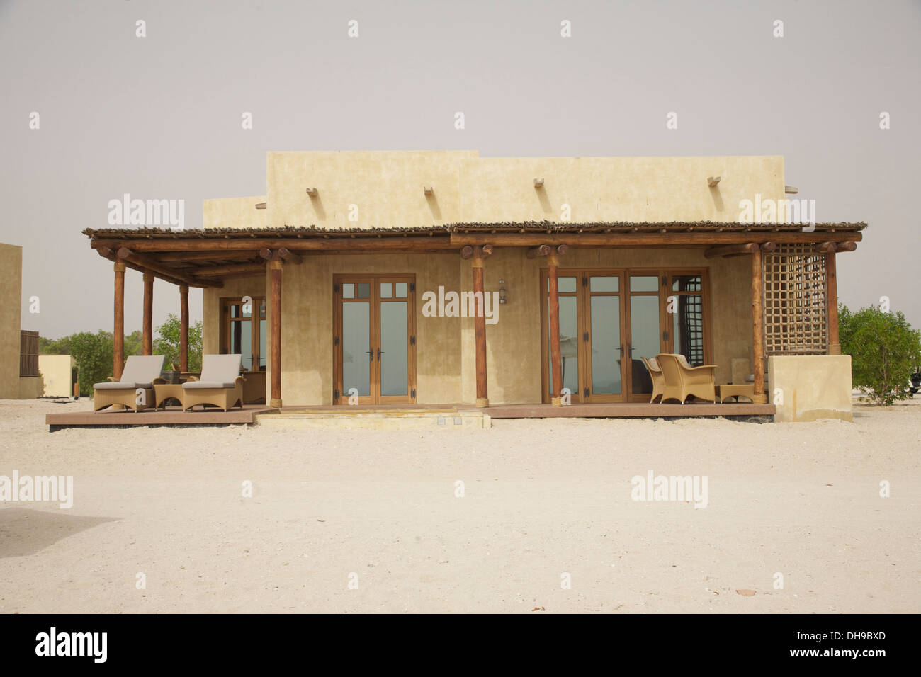 Neue Strandvilla auf Sir Bani Yas Island, Abu Dhabi Stockfoto