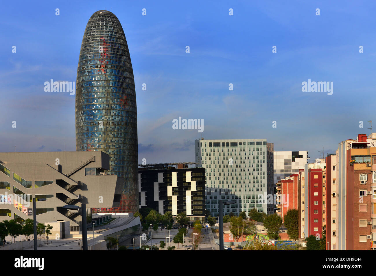 Moderne Bauten in Barcelona Stockfoto