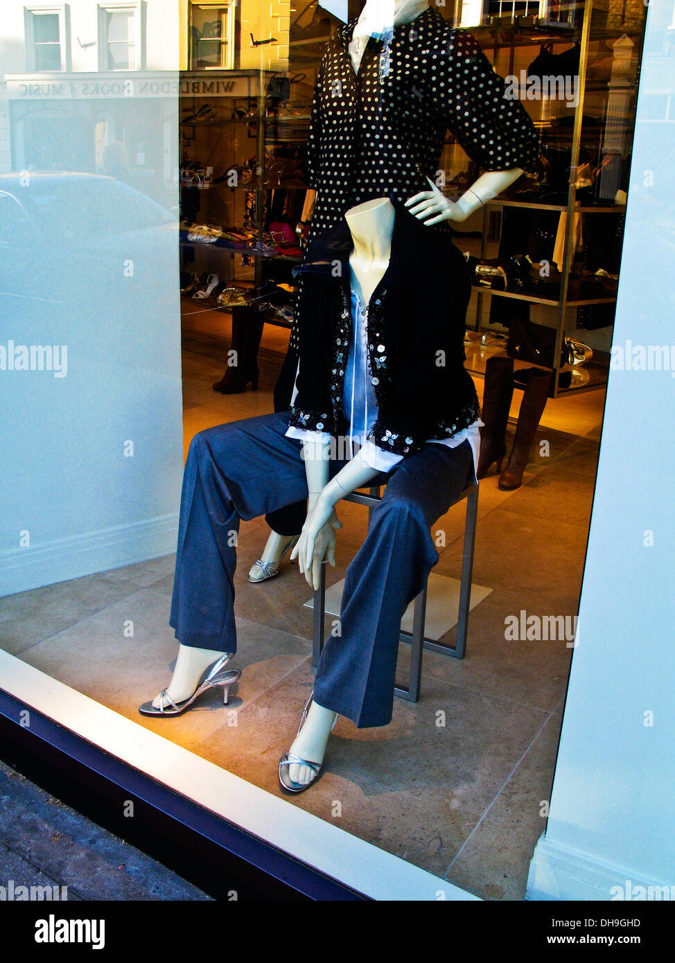 Ein Mannequin, einer Übungspuppe, Dummy, Shop Anzeige Stockfoto