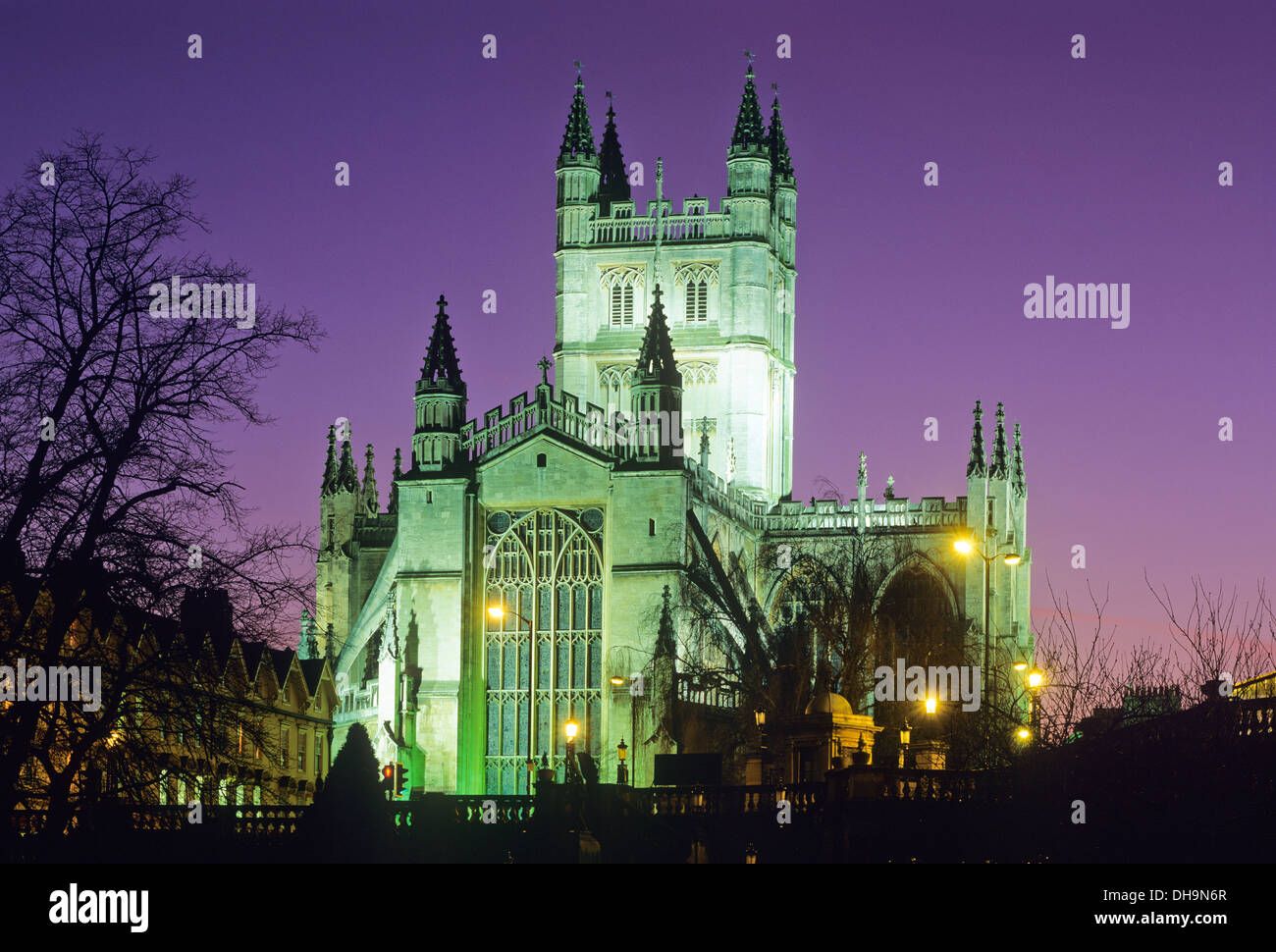 Bath Abbey, Bath, Somerset, England, Großbritannien. Stockfoto