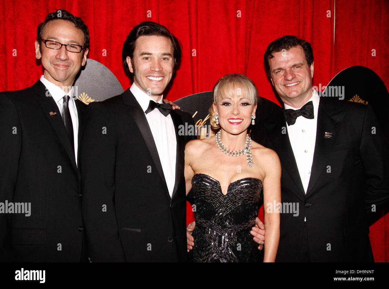 Jay Russell Tom Pelphrey Tracie Bennett und Michael Cumpsty Broadway Premiere after-Party für "Ende des Regenbogens" abgehaltenen Stockfoto