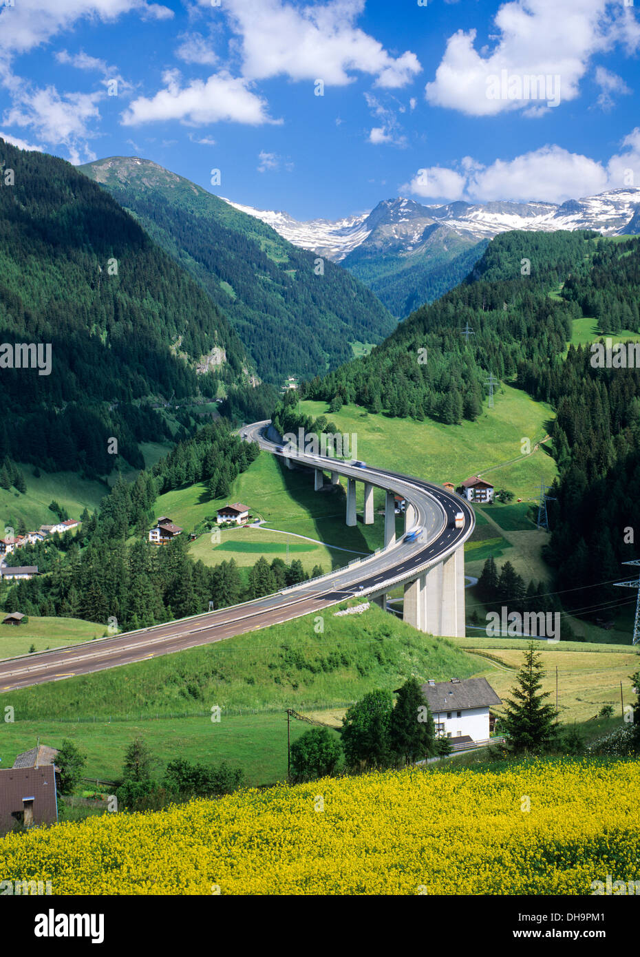 Brennerpass, in der Nähe von Innsbruck, Österreich. Stockfoto