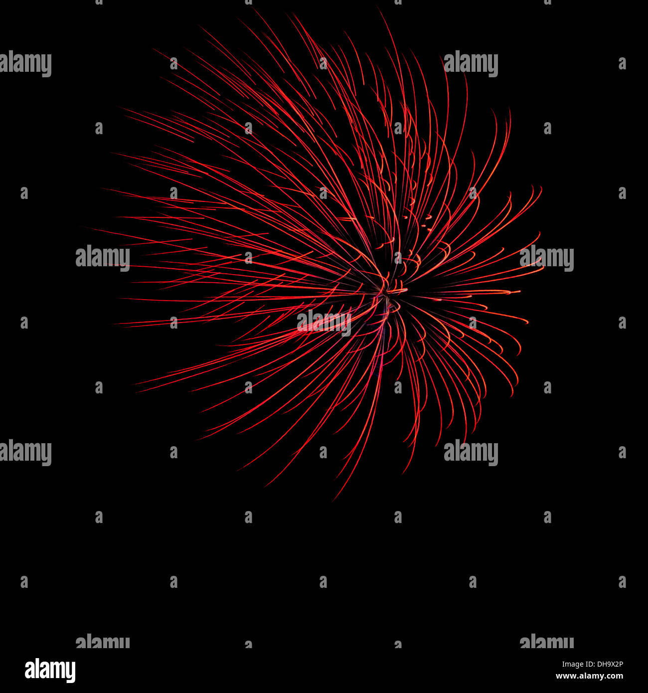 Abstrakte Bilder von Feuerwerk am Nachthimmel Stockfoto