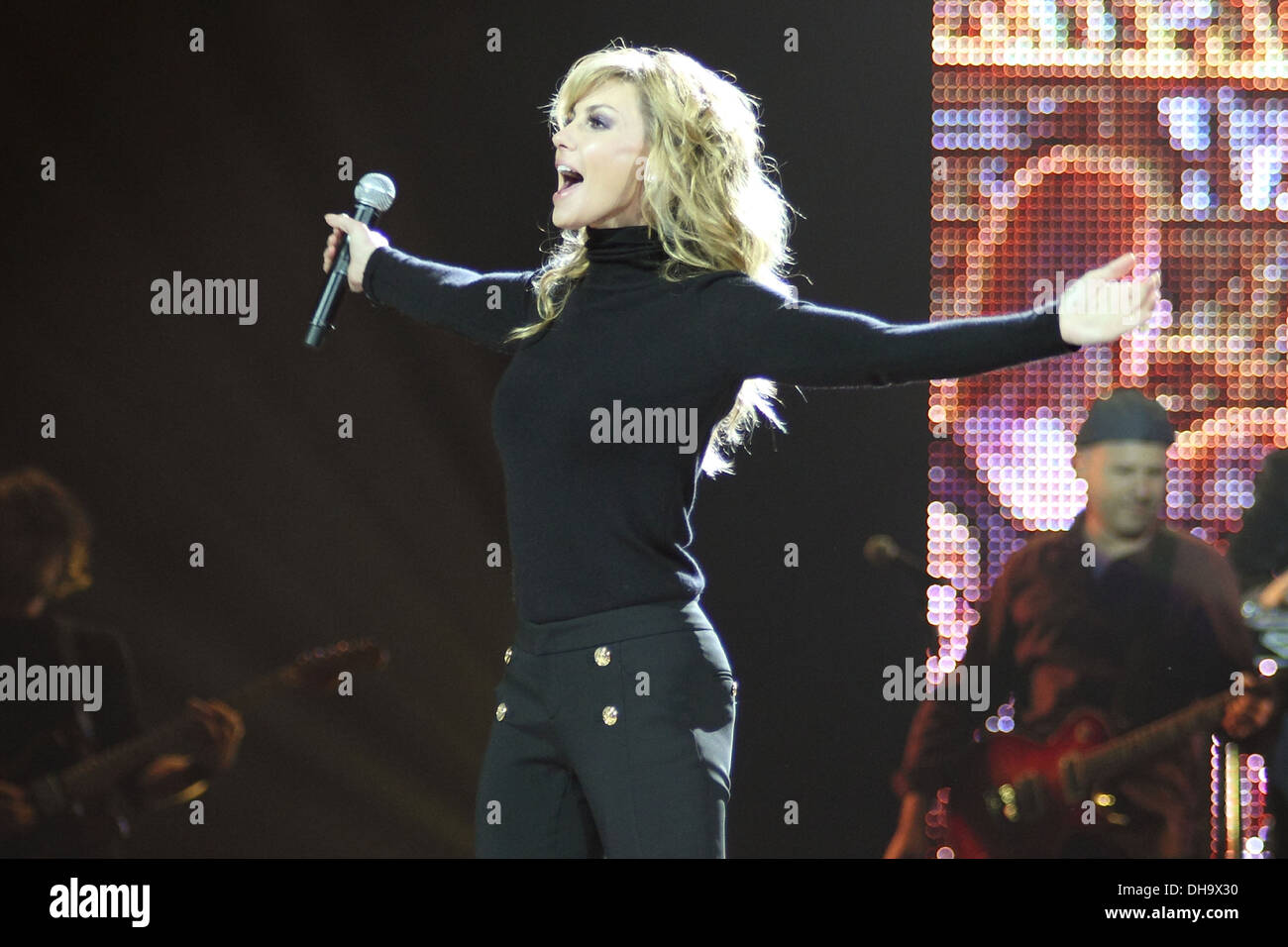 Faith Hill erklingt in der AllPhones Arena in Sydney, Sydney, Australien - 29.03.12 Stockfoto